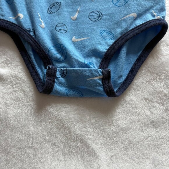 Nike Baby Boys 2-Piece Blue Bodysuit & Footed Sleeper Set 6M Just Do It Print - Picture 10 of 13
